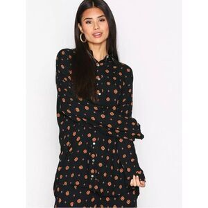FREE PEOPLE NWT Long Sleeve Printed Button Down Shirt M